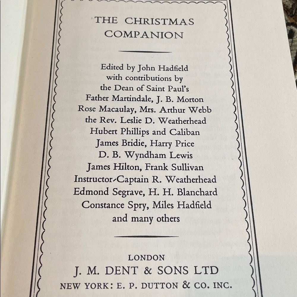 Vintage 1940 1st Edition of The Christmas Companion.  Stories, Poems, Carols - Picture 4 of 15
